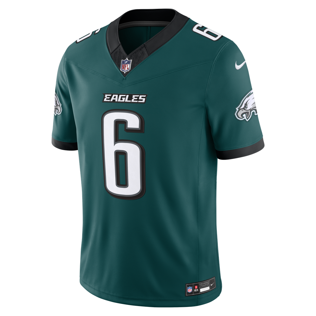 Men's Philadelphia Eagles DeVonta Smith Kelly Green Alternate Vapor F.U.S.E. Stitched