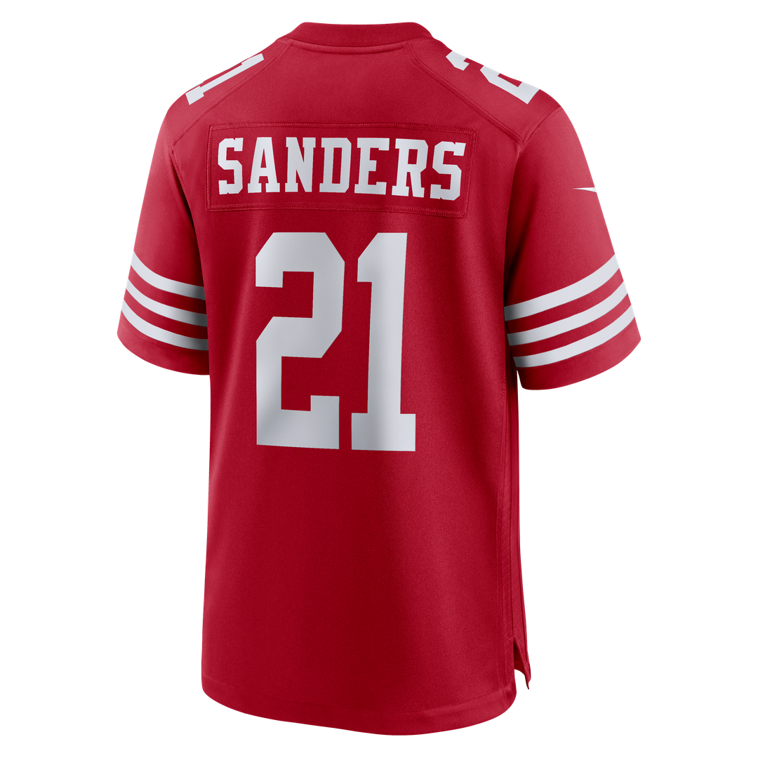 Men's San Francisco 49ers Deion Sanders Scarlet Team Retired Player