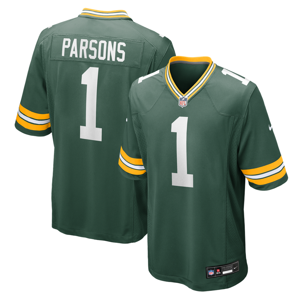 Men's Green Bay Packers Micah Parsons White Game Player Jersey