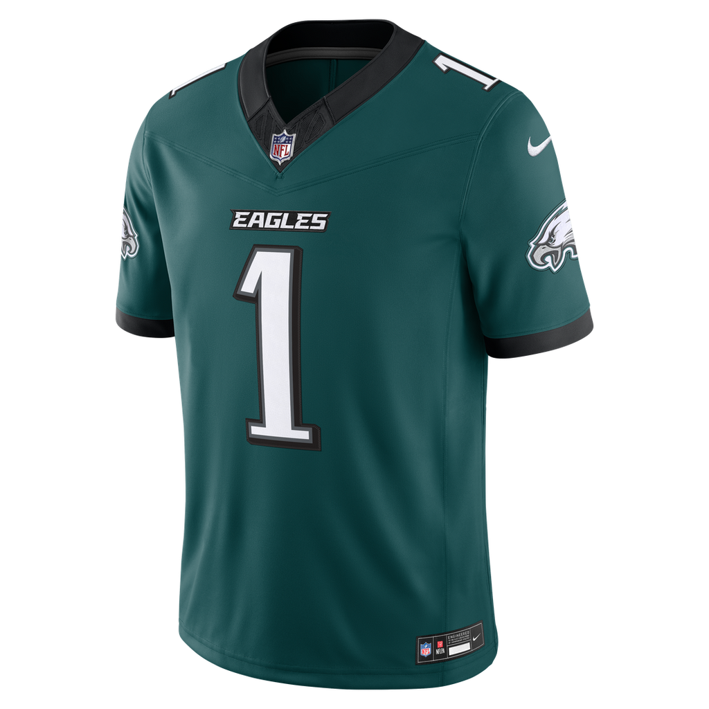 Men's Philadelphia Eagles Jalen Hurts White Vapor F.U.S.E. Stitched