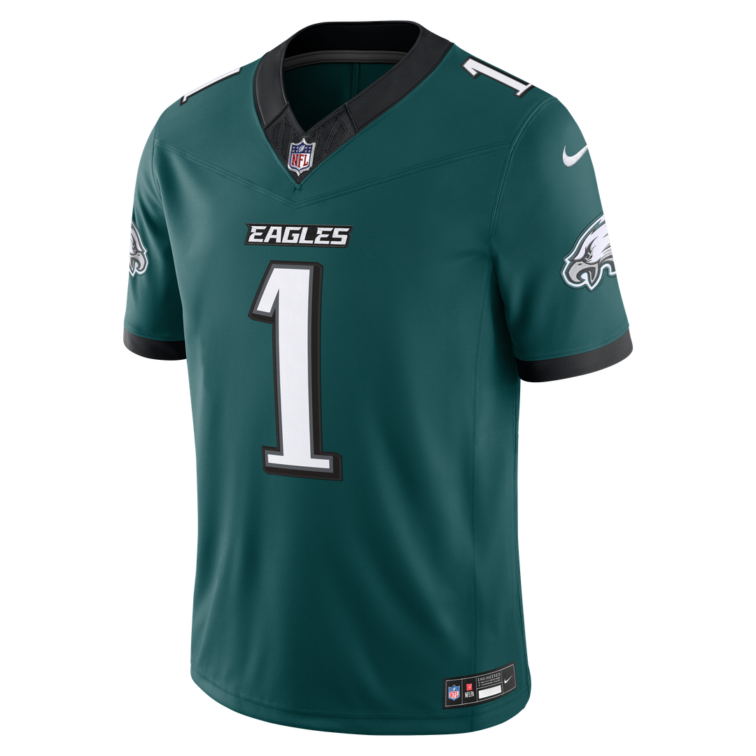 Men's Philadelphia Eagles Jalen Hurts White Vapor F.U.S.E. Stitched