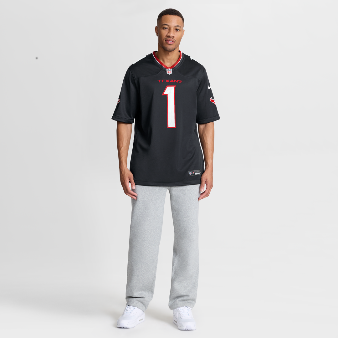 Men's Houston Texans Navy #1 Dad