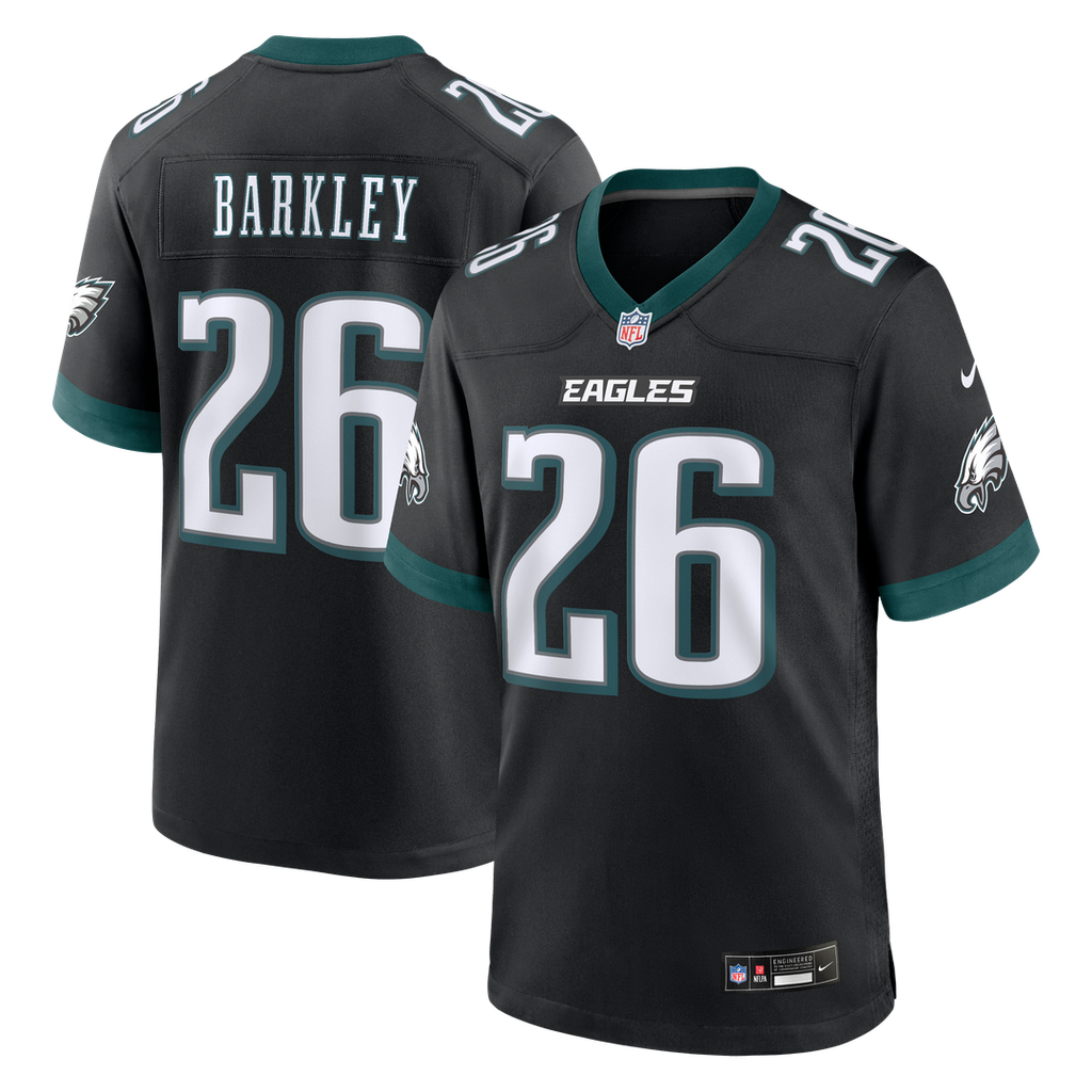 Men's Philadelphia Eagles Saquon Barkley Black Alternate