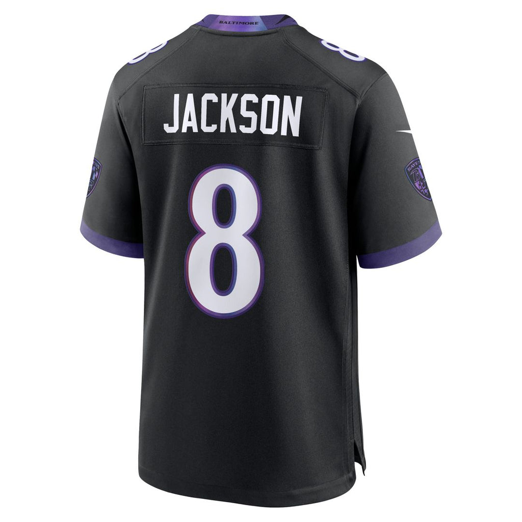 Men's Baltimore Ravens Lamar Jackson Black Alternate