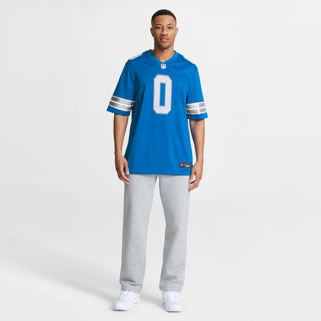 Men's Detroit Lions Jahmyr Gibbs White Game Player Jersey