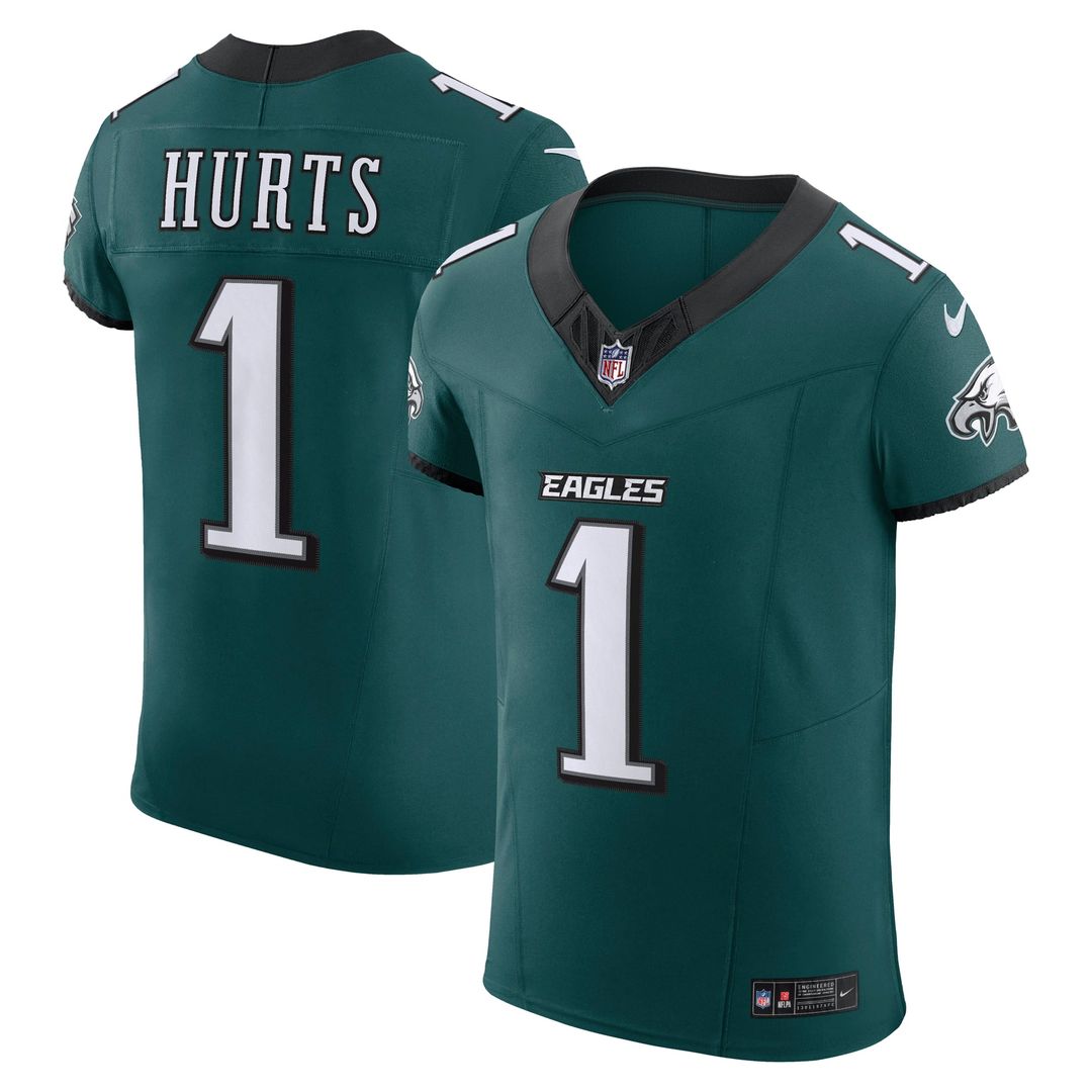 Men's Philadelphia Eagles Jalen Hurts Midnight Green Team Vapor F.U.S.E. Elite Jersey
