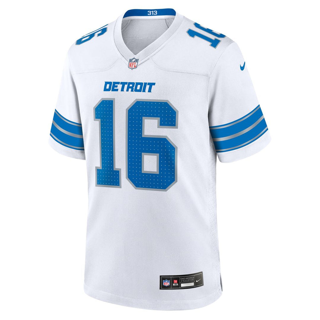 Men's Detroit Lions Jared Goff Blue