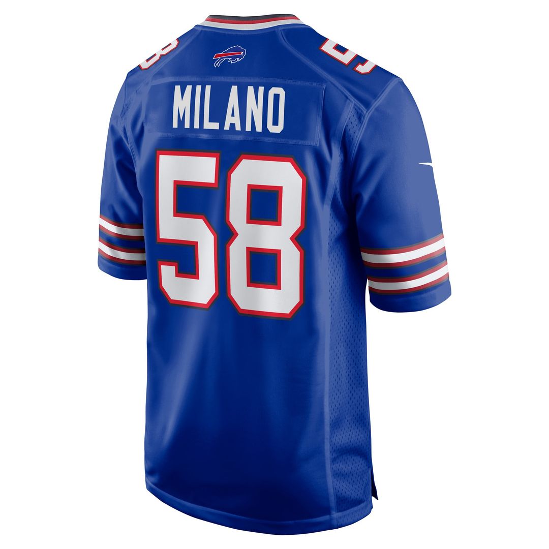 Men's Buffalo Bills Matt Milano Red Alternate