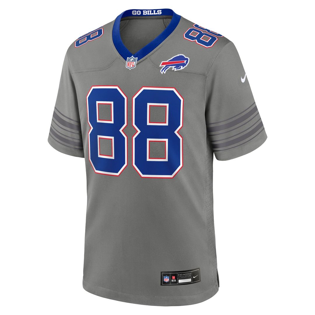Men's Buffalo Bills Dawson Knox Gray Nickel City