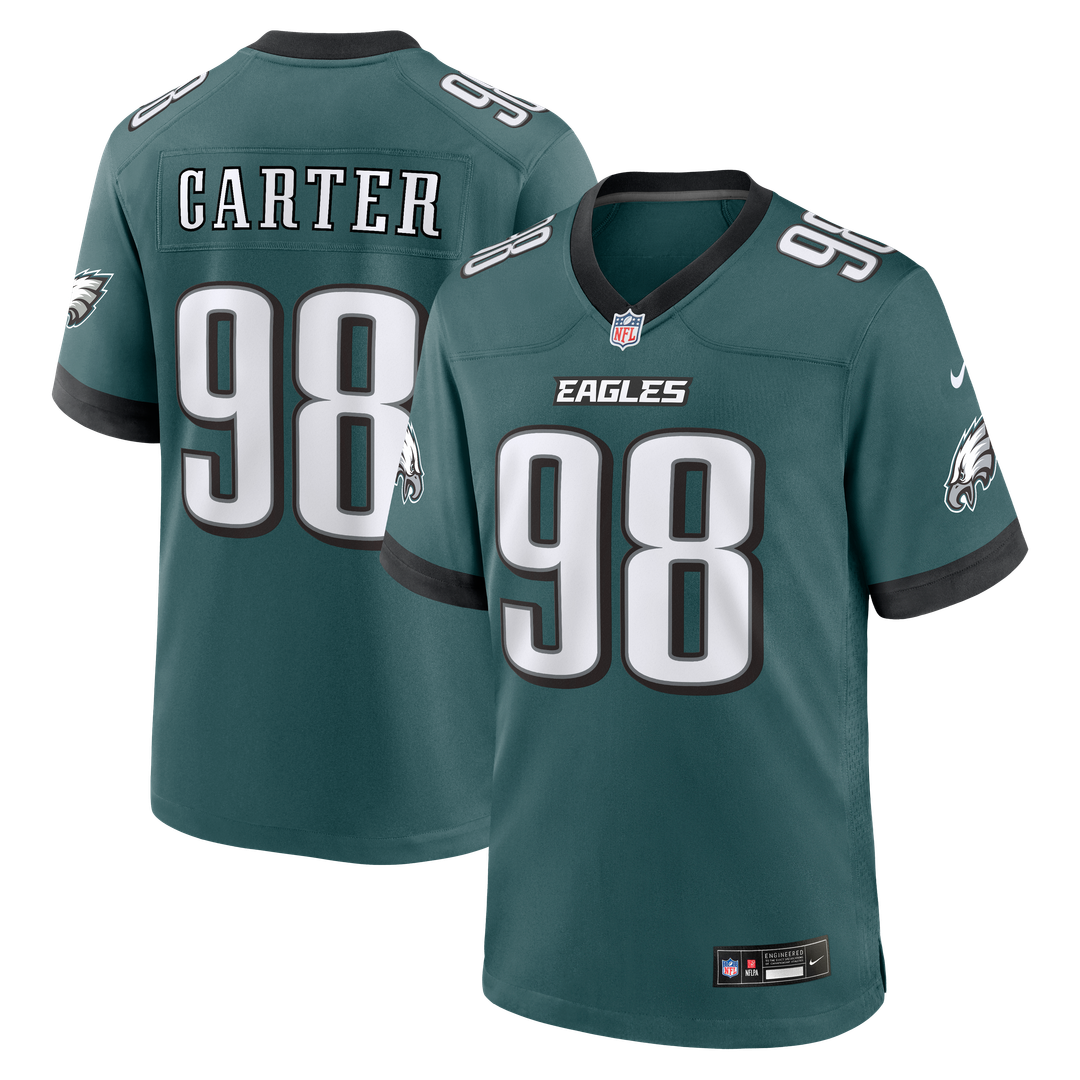 Men's Philadelphia Eagles Jalen Carter Midnight Green Team