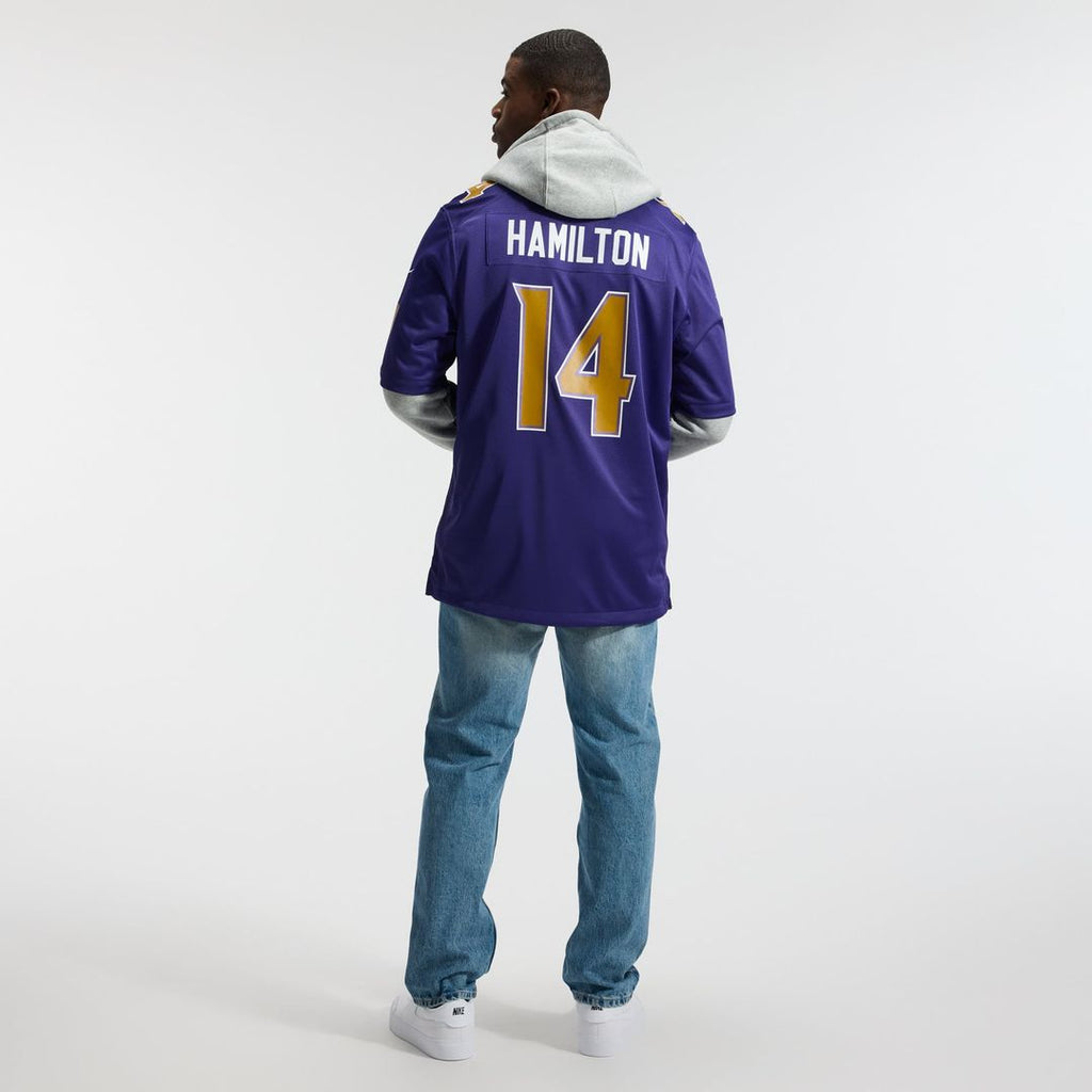 Men's Baltimore Ravens Kyle Hamilton Purple Alternate