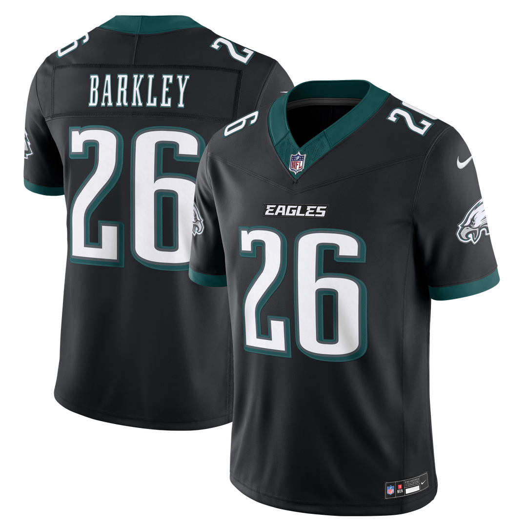 Men's Philadelphia Eagles Saquon Barkley Kelly Green Alternate Vapor F.U.S.E. Stitched
